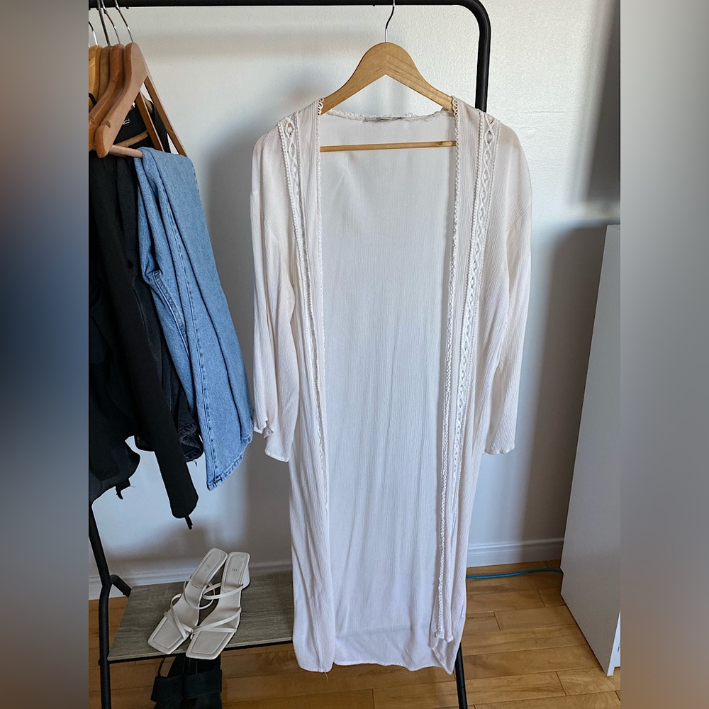 White long cardigan - Forever21